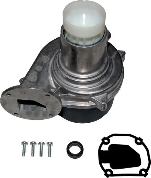 Gasgebläse mit Metallgehäuse und Kunststoffkomponenten, geliefert mit Dichtungen und Schrauben. Geeignet für Wolf FGB-(K-)28 Modelle.